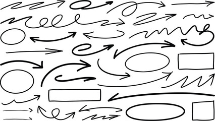 Hand Drawn Arrow Collection Directional Elements for Design and Illustration Projects