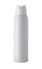 White spray bottle isolated on white background showing hygiene concept