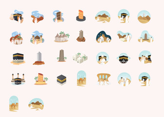 Hajj Pilgrimage Illustration
