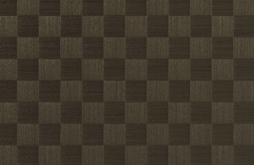 High Quality Seamless Dark Brown Monochromatic Checkered Fabric Texture