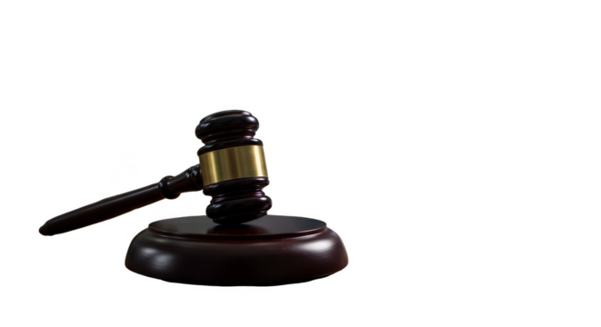 Gavel Isolated Image Wooden Judge Court Justice Law Hammer Auction