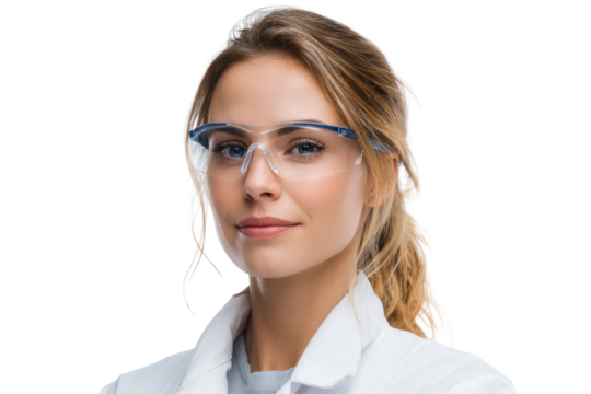 Portrait of a dedicated lab technician in a modern laboratory environment