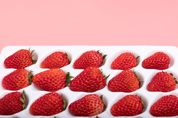 Fresh strawberry fruits