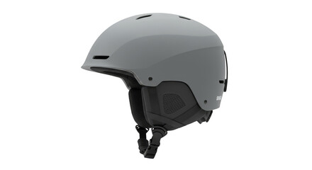 Fototapeta premium Grey Protective Helmet Isolated Illustration with Transparent Background