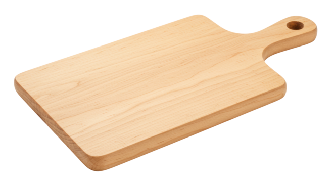 Isolated Wooden Cutting Board