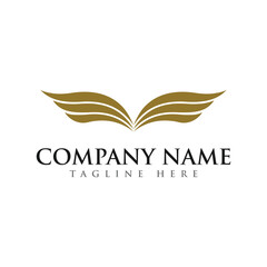wings logo element elegant design template