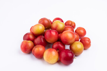 Fresh red plums