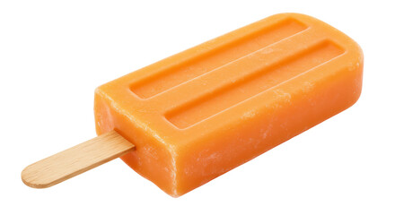 Isolated Orange Popsicle on Stick