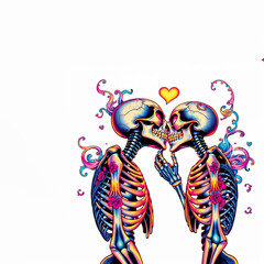 Romantic Happy Valentins BG Draw,  Space for Text