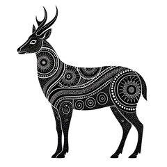 Tribal Deer. PNG.