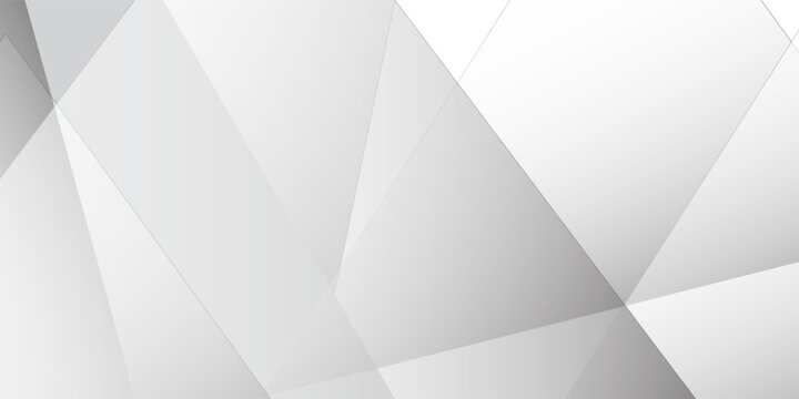 Abstract white and grey triangle vector background. white pattern texture