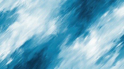 Fototapeta premium Abstract design with diagonal brush strokes of blue and white.