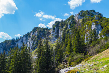 Bergmassiv Gebirgsmassiv Kampenwand Bayern