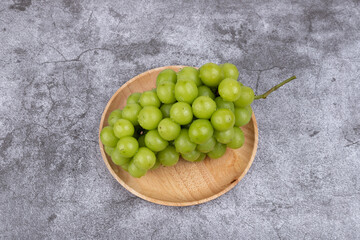Sunshine Rose grapes on the plate