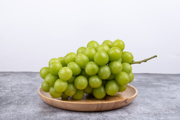 Sunshine Rose grapes on the plate