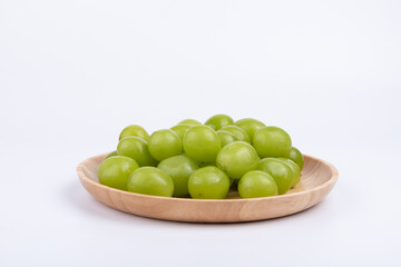 Sunshine Rose grapes on the plate