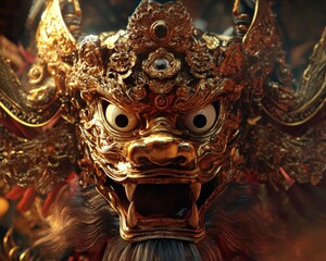 Mythical creature head design