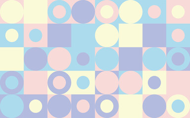 Abstract kindergarden scandinavian style pattern seamless background, pastel colourcombination of grid background  © kasan