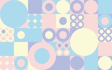Abstract kindergarden scandinavian style pattern seamless background, pastel colourcombination of grid background  © kasan