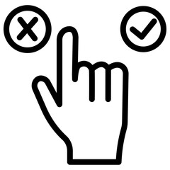 Ethical investment icon Black and white outline vector