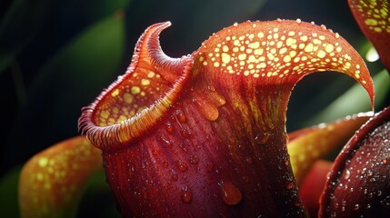 Pitcher plant closeup