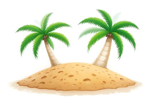 Island paradise palm trees tropical beach sand vacation summer travel destination exotic getaway relaxation 96