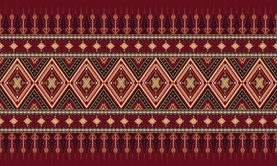 Vector Boho Navajo Tribal and Native American seamless pattern  geometric ethnic SouthWestern decor style  geometric ornament Aztec ornament pattern  for home decoration, textile and fashion