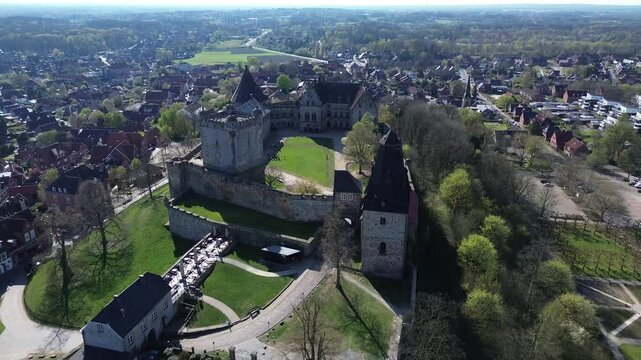 Bad Bentheim, Burg Bentheim, Grafschaft, Drohnenaufnahmen