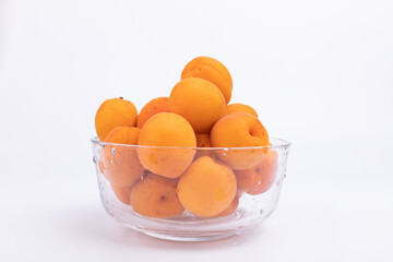 Fresh apricot fruits