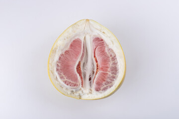 Fresh red-fleshed pomelos