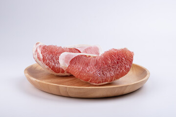 Fresh red-fleshed pomelos
