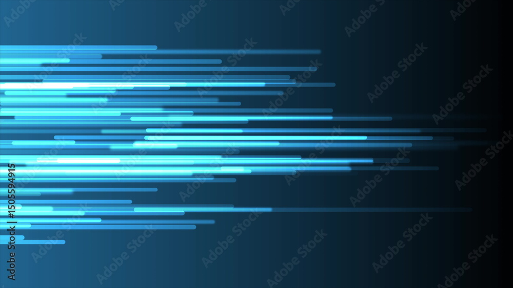 Poster bright blue minimal lines abstract futuristic tech background