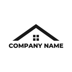 house roof logo design, generic house roof logo, construction, housing, home, real estate, contractor, icon, symbol, building