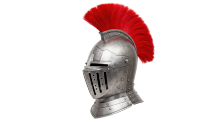 Isolated Knight Helmet