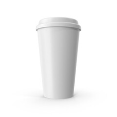 White Coffee Cup isolated on transparent background