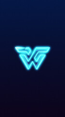 Neon Zoom In Vertical Logo Reveal 248
