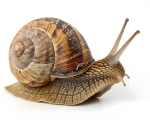 snail isolated on white background