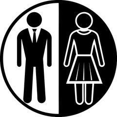 man and woman sign