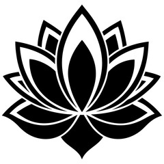 vector illustration of a lotus