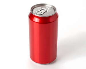 red soda can isolated