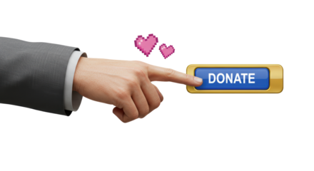 Isolated Donate Button