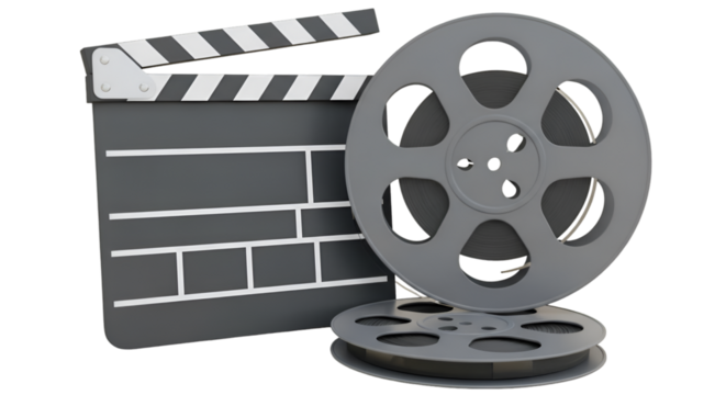 Film industry tools Slate and reels