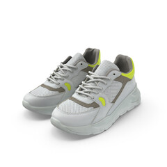 Women Sneakers isolated on transparent background