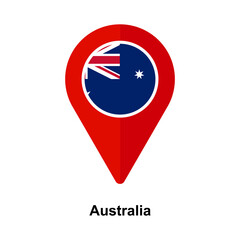 Australia country location icon isolated on transparent background