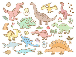 恐竜のイラストセット02 © GRACE