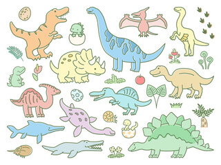 恐竜のイラストセット03 © GRACE