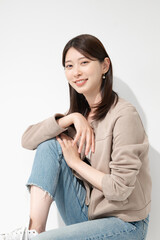 Obraz premium 笑顔の女性