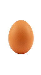 Isolated Egg With Brown Textured Shell Against Black Background Photo