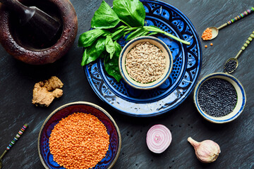 Moroccan Culinary Still Life: A Fusion of Flavor and Tradition