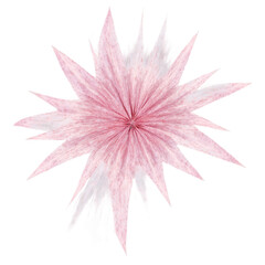 Fototapeta premium Fabric starburst silk rose on transparent background transparent background isolated png stock